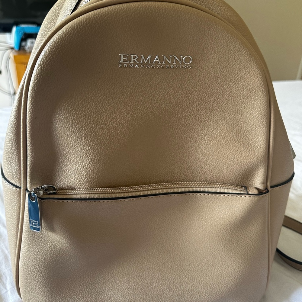 Ermanno Scervino Beige Backpack